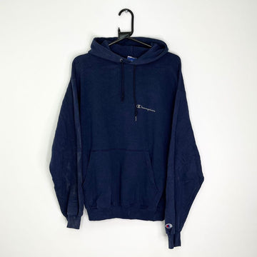 Blue Champion Pull-over Hoodie - VintageVera