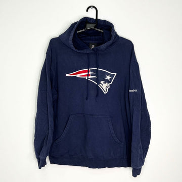 Blue Patriots Reebok Hoodie - VintageVera