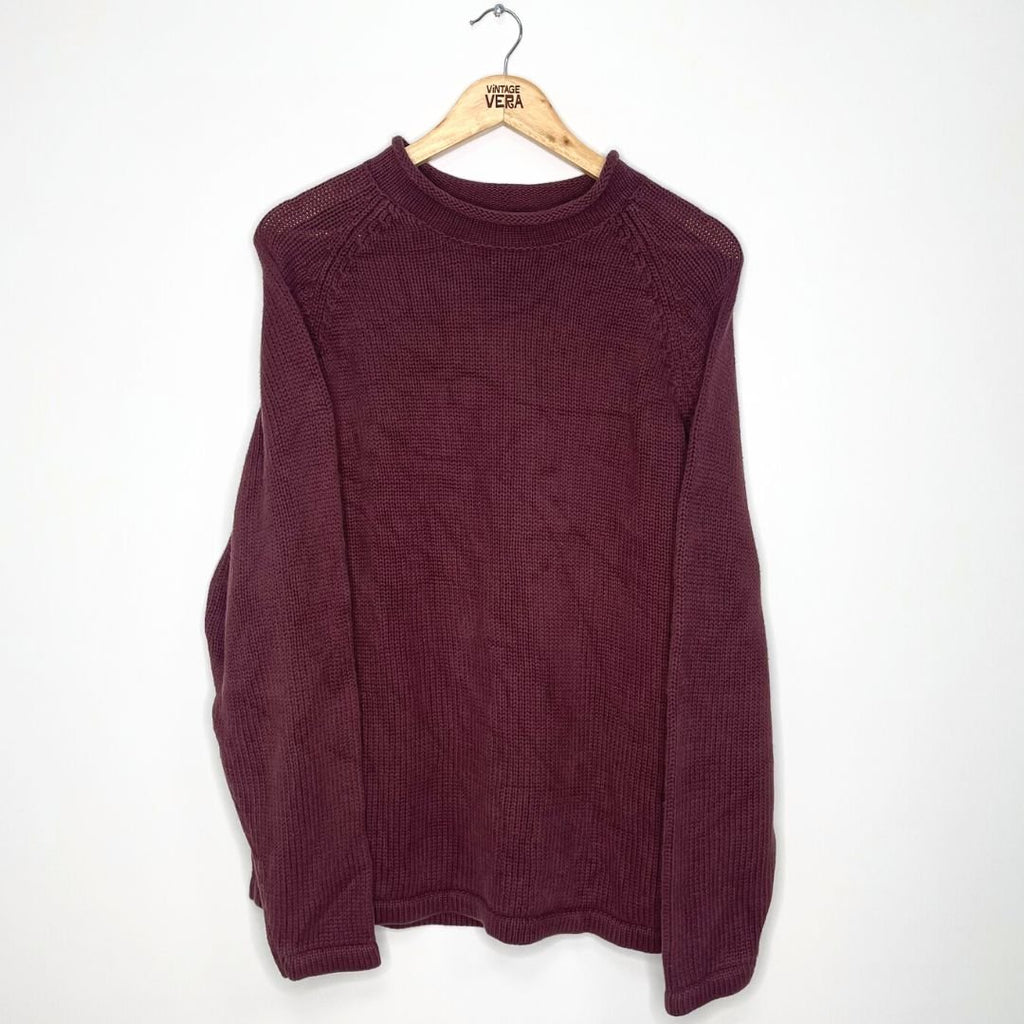 Burgundy L.L. Bean Sweatshirt - VintageVera