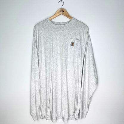Carhartt Grey Long Sleeved T-Shirt - VintageVera