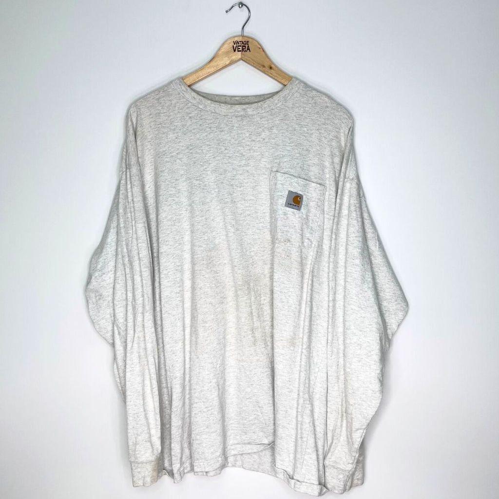 Carhartt Grey Long Sleeved T-Shirt - VintageVera