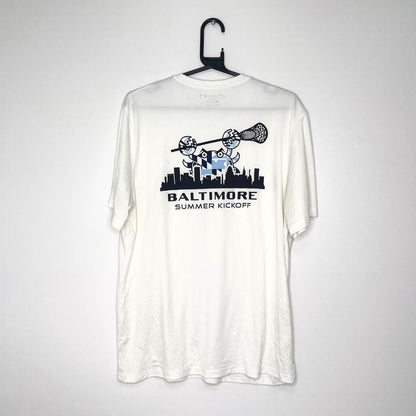 Champion Double Dry White Lacrosse T - VintageVera