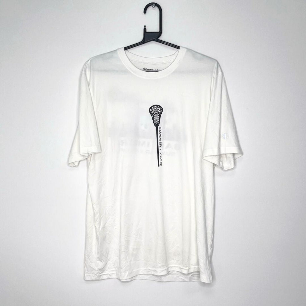 Champion Double Dry White Lacrosse T - VintageVera