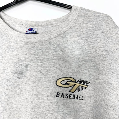Champion Geneva Baseball Grey Sweatshirt - VintageVera