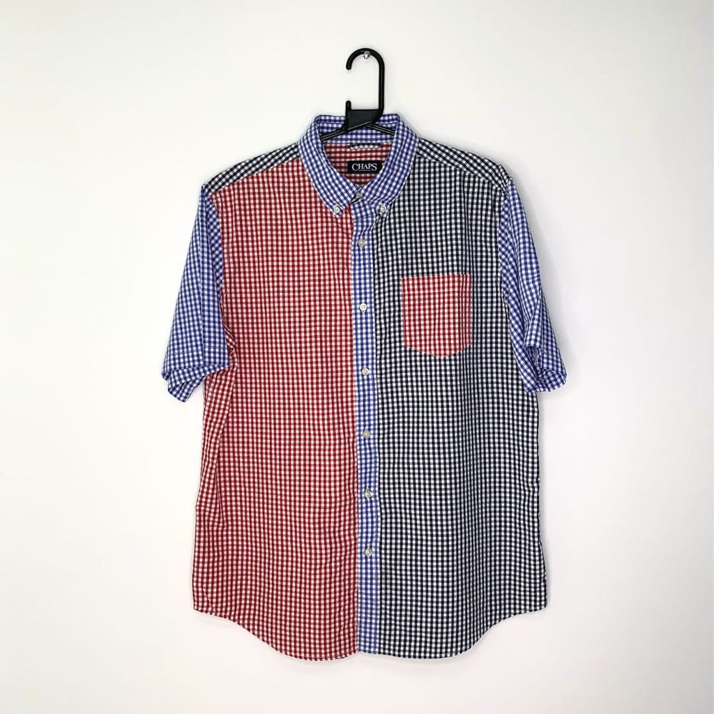 Chaps Gingham check SS shirt - VintageVera