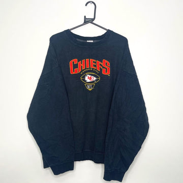 Chiefs Kansas City Black Sweatshirt - VintageVera