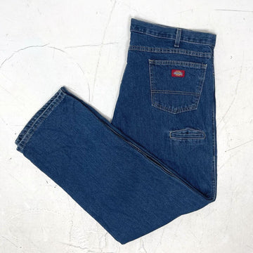 Dickies Blue Denim Double Knee Work Pants - VintageVera