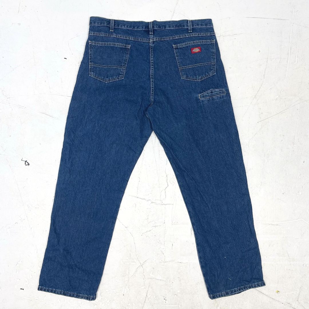 Dickies Blue Denim Double Knee Work Pants - VintageVera