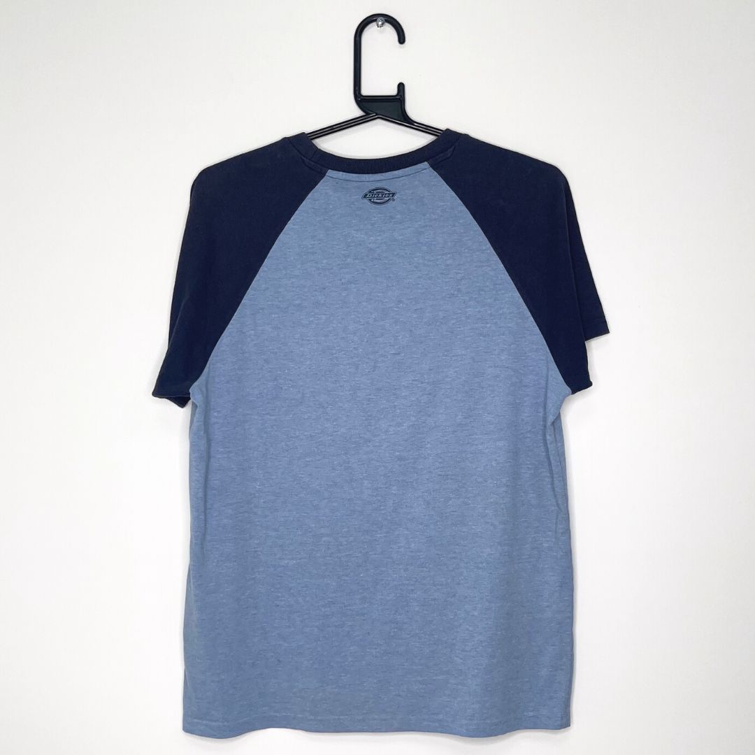Dickies Blue Spell Out T Shirt - VintageVera