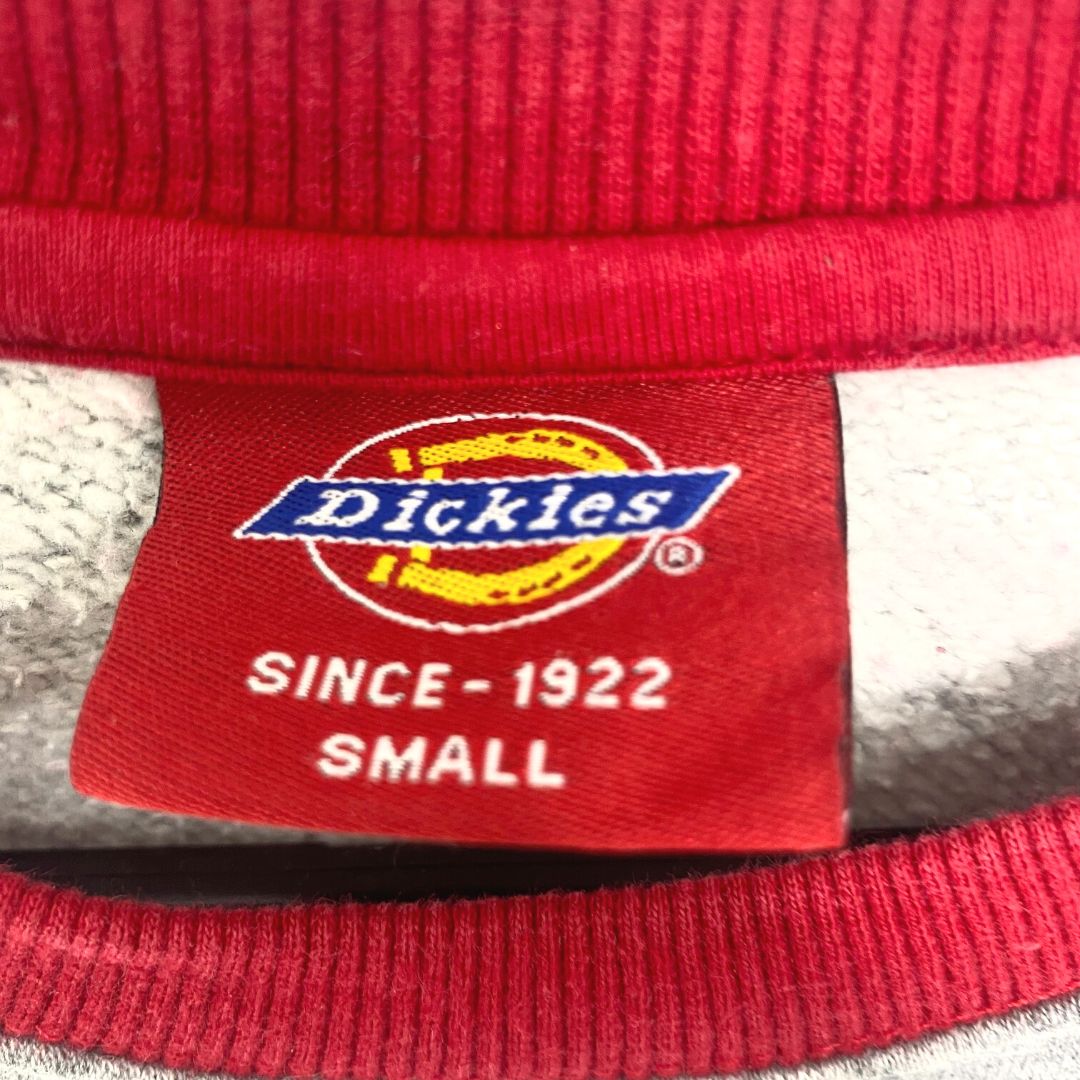 Dickies Red / Grey Spell out Sweatshirt - VintageVera