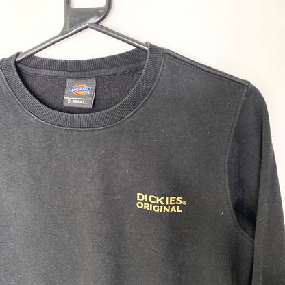 Dickie's Small Logo Black Sweatshirt - VintageVera