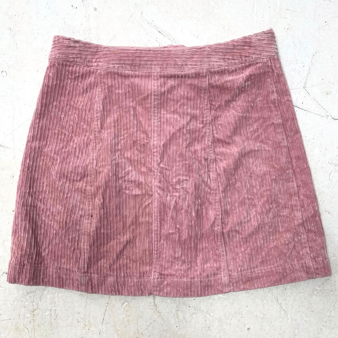 Divided Pink Cord Skirt - VintageVera