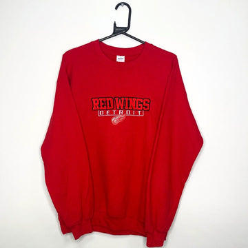 Gildan Detroit Red Wings Red Sweatshirt - VintageVera