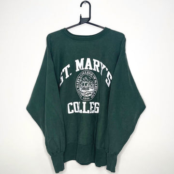 Green St. Mary's College Sweatshirt - VintageVera
