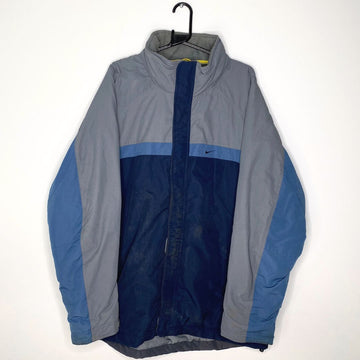 Grey / Blue Nike Coat - VintageVera