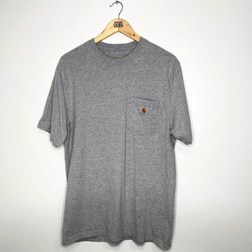 Grey Carhartt Pocket T-Shirt - VintageVera