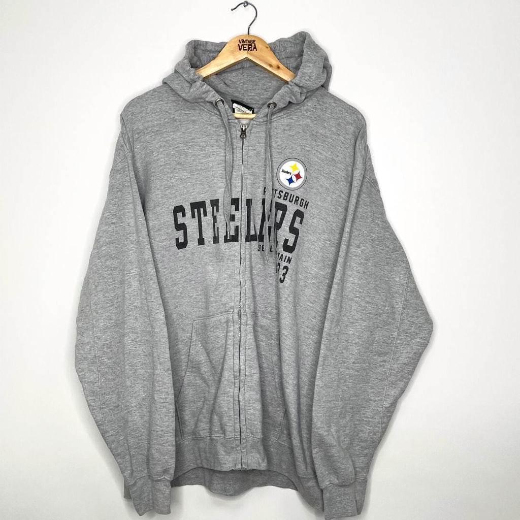 Grey Steelers Hoodie - VintageVera