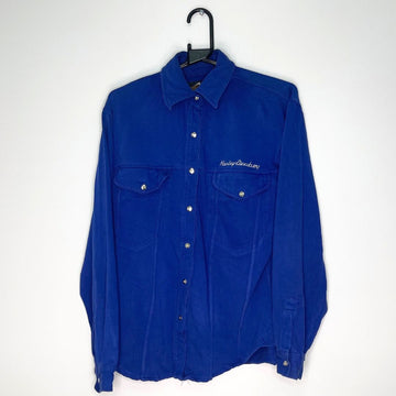 Harley Davidson Blue Shirt - VintageVera