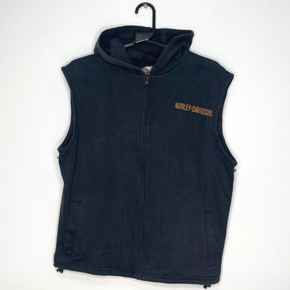 Harley Davidson Sleeveless Hoodie - VintageVera