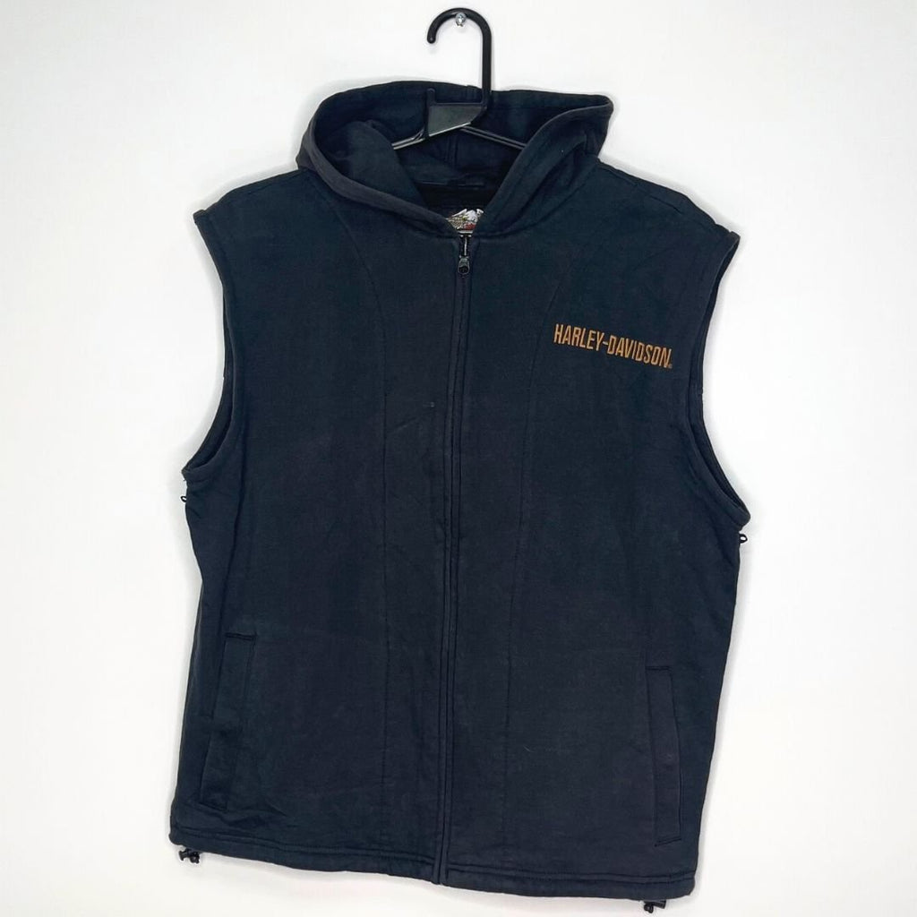 Harley Davidson Sleeveless Hoodie - VintageVera