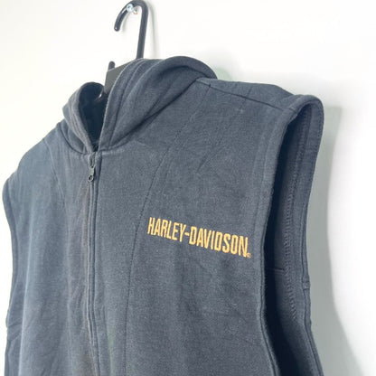 Harley Davidson Sleeveless Hoodie - VintageVera