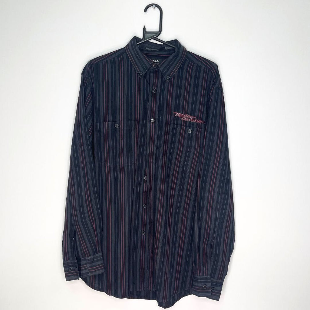 Harley Davidson Striped Shirt - VintageVera
