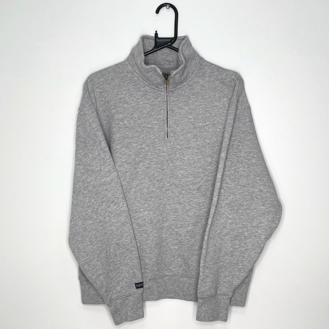 Jansport Grey 1/4 Zip Sweatshirt - VintageVera