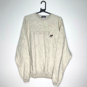 LA Loving Cream Colorado Fleece Sweatshirt - VintageVera