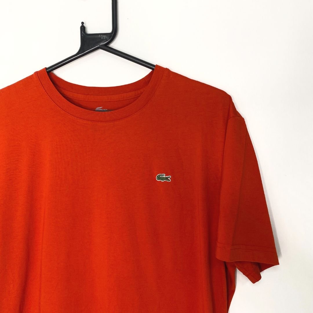 Lacoste Orange Logo T Shirt - VintageVera