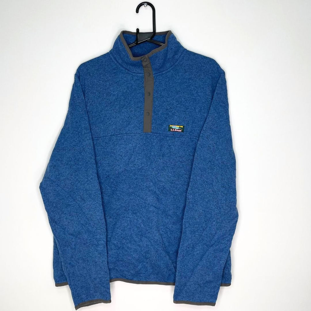 L.L. Bean Blue 1/4 Zip Sweatshirt - VintageVera
