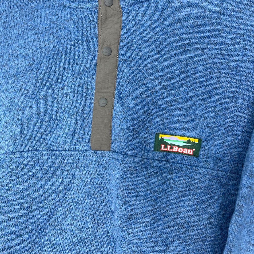 L.L. Bean Blue 1/4 Zip Sweatshirt - VintageVera
