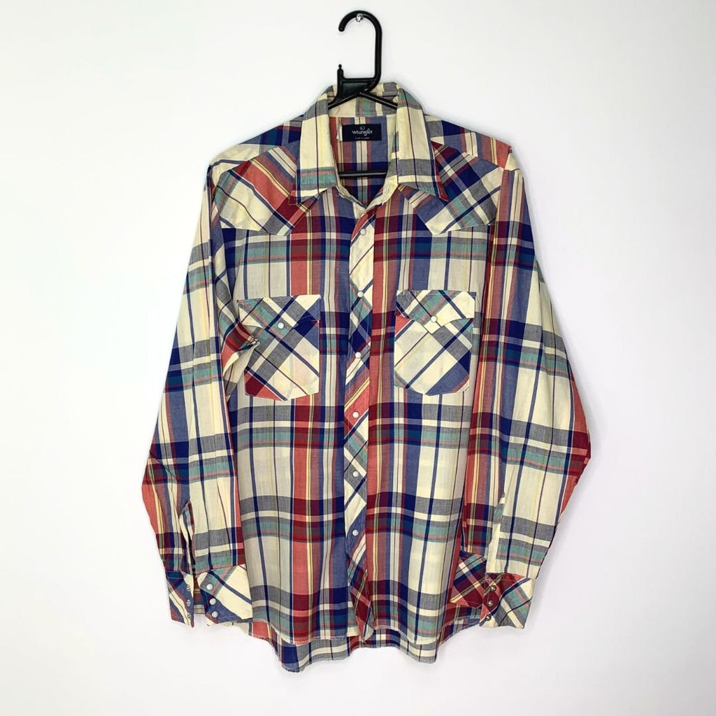 Long sleeved check wrangler shirt - VintageVera