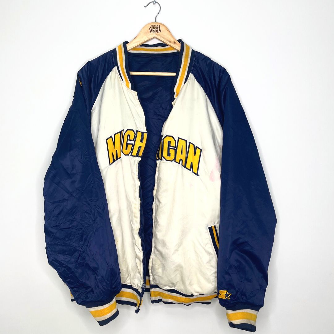 Michigan Reverse Bomber Jacket - VintageVera