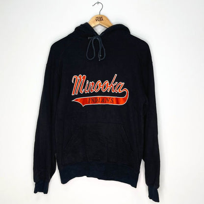 Minoka Indians Black Hoodie - VintageVera