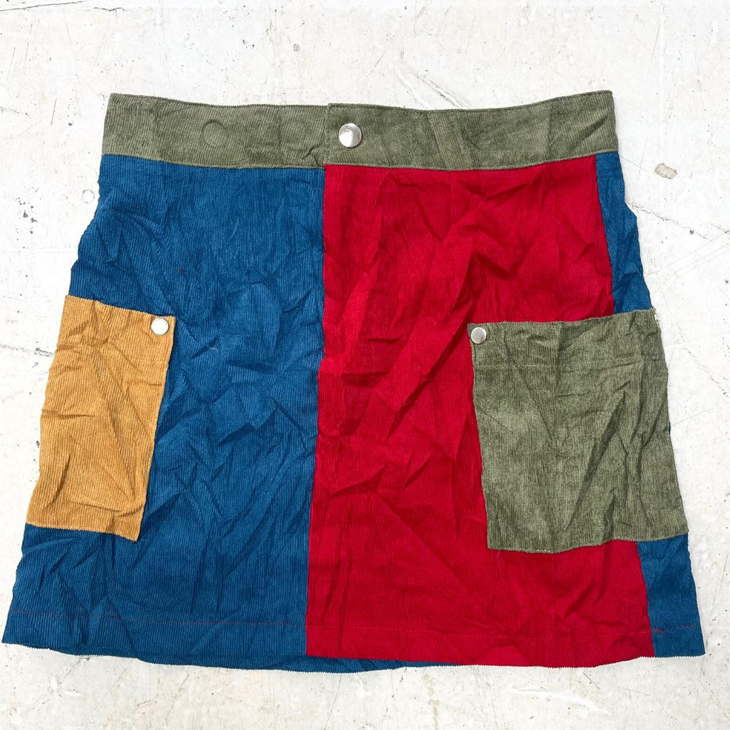 Multi Color Cord Skirt - VintageVera