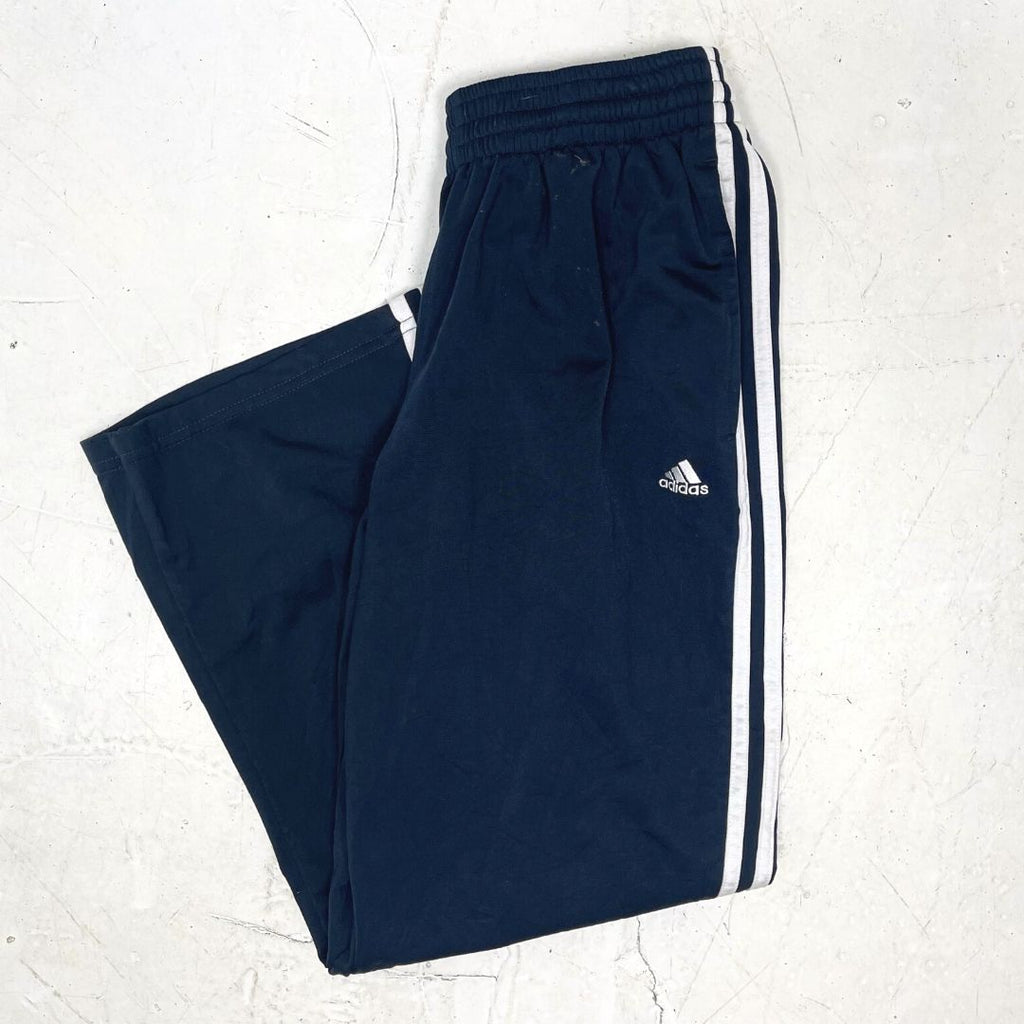 Navy Adidas Track Bottoms - VintageVera