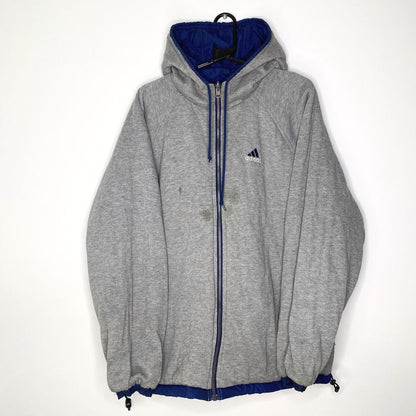 Navy and Grey Reversible Coat - VintageVera