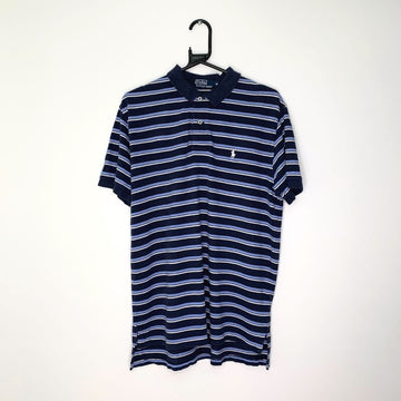 Navy stripe Ralph Lauren Polo shirt - VintageVera