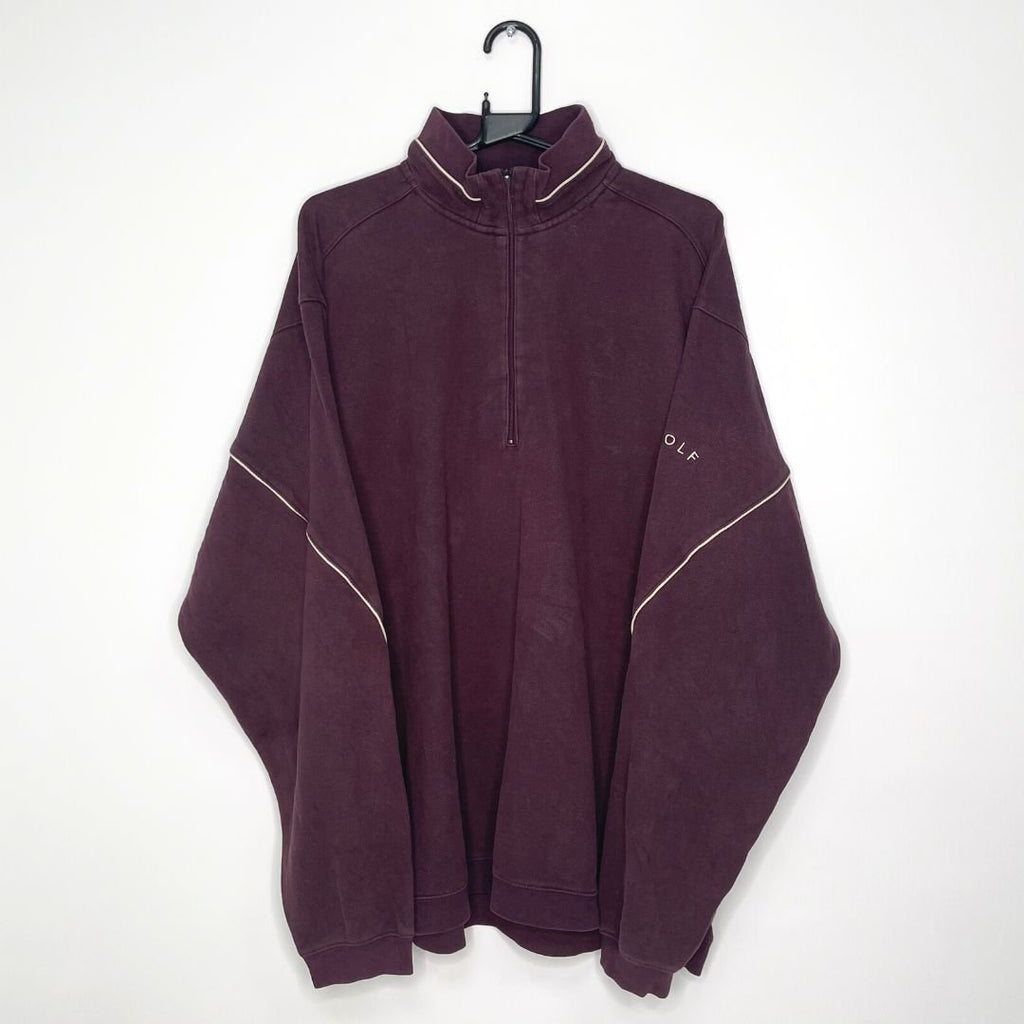 Nike Golf Burgundy Quarter Zip Sweatshirt - VintageVera