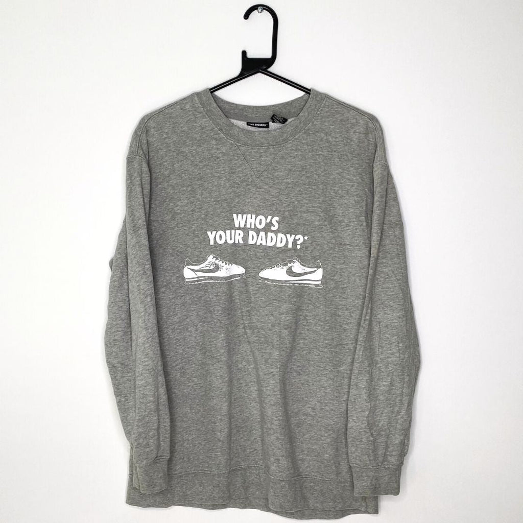 Nike 'Who's Your Daddy?' Grey Bootleg Sweatshirt - VintageVera