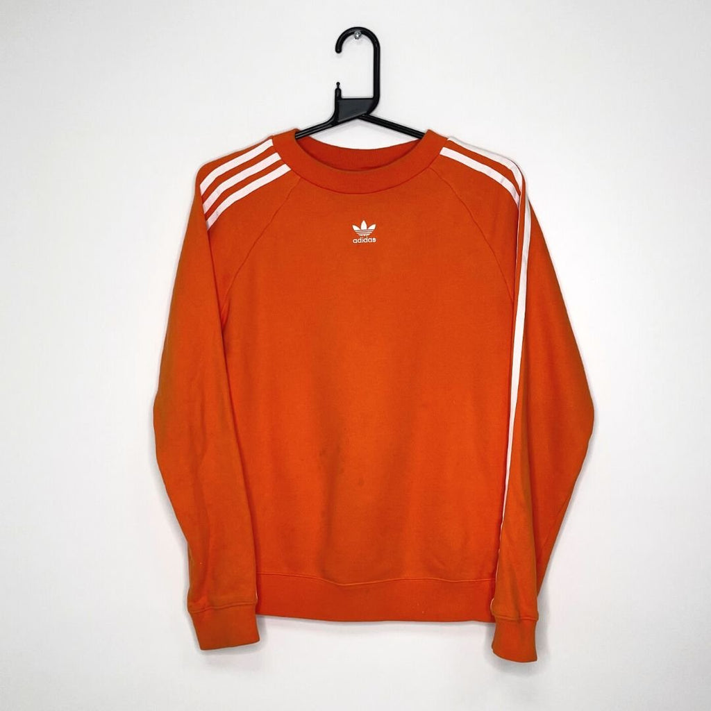 Orange Adidas Centre Logo Sweatshirt - VintageVera