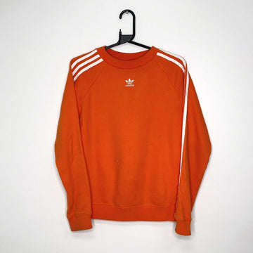 Orange Adidas Centre Logo Sweatshirt - VintageVera