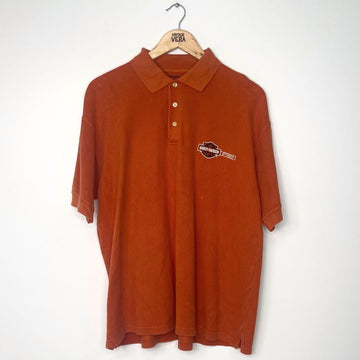 Orange Harley Davidson Polo Shirt - VintageVera