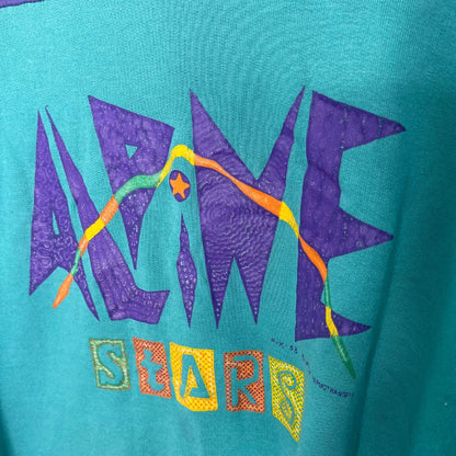 Purple/Teal Alpine Collared Sweatshirt - VintageVera