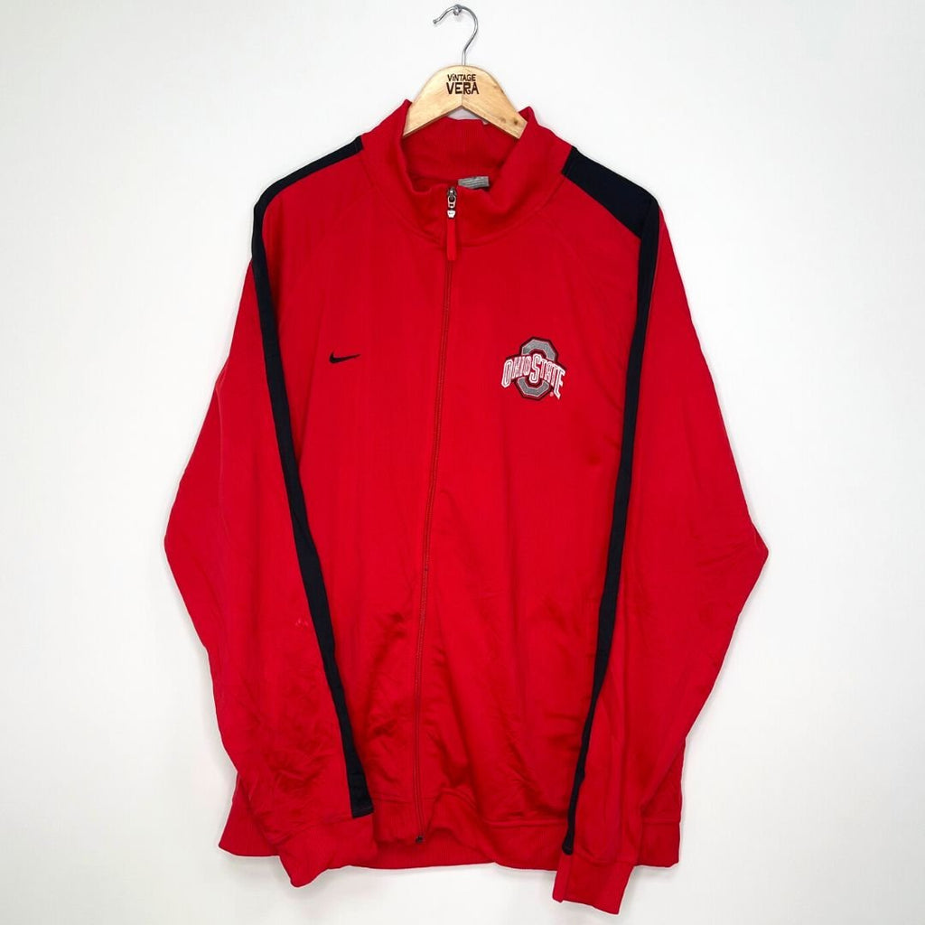 Red Nike Ohio State Track Jacket - VintageVera