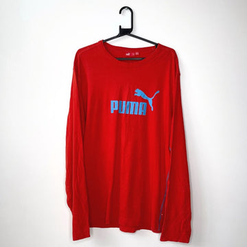 Red Puma Long Sleeved Graphic T - VintageVera