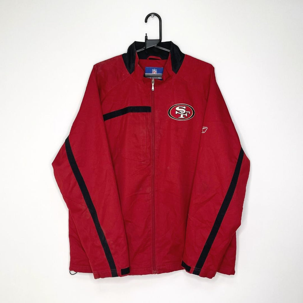 Red San Francisco 49ers Reebok X NFL Track Jacket - VintageVera