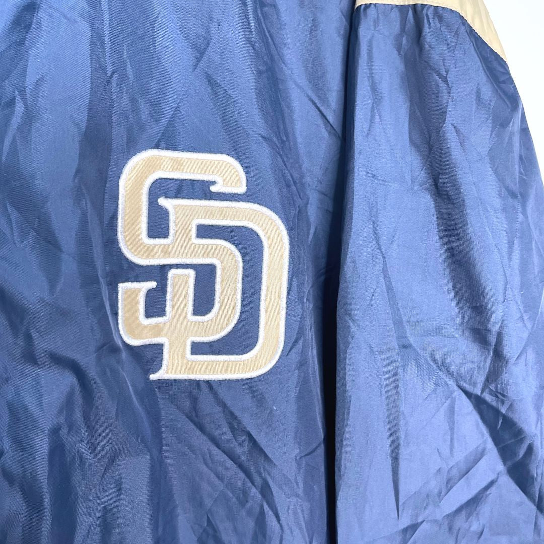 San Diego Padres MLB Blue and Gold Track Jacket - VintageVera