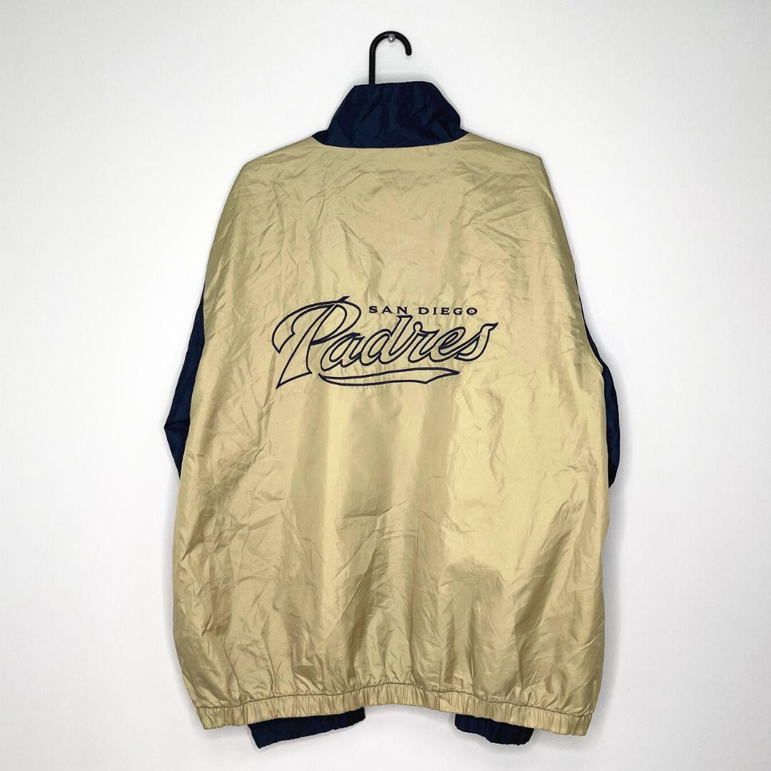 San Diego Padres MLB Blue and Gold Track Jacket - VintageVera