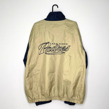 San Diego Padres MLB Blue and Gold Track Jacket - VintageVera